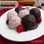 Chocolate Cranberry Plum Bourbon Balls ~ Sumptuous Spoonfuls #holiday #recipe