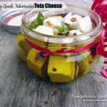 Rosemary Garlic Marinated Feta Cheese ~ the perfect #homemade #holiday #gift