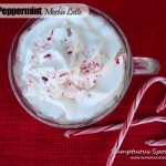 Skinny Peppermint Mocha Latte ~ Sumptuous Spoonfuls #healthy #coffee