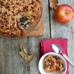 Swedish Apple Cranberry Pie ~ Sumptuous Spoonfuls #pie #recipe