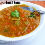 Velvet Spice Red Lentil Soup ~ Sumptuous Spoonfuls #soup #recipe