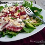 Blood Orange & Avocado Salad with Spiced Honey Yogurt Dressing ~ Sumptuous Spoonfuls #healthy #salad #recipe