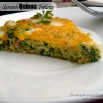 Ham & Spinach Skillet Quinoa Frittata ~ Sumptuous Spoonfuls #easy #egg #recipe