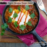 Shakshuka {Eggs in Moroccan Tomato Sauce} ~ Sumptuous Spoonfuls #breakfast #recipe