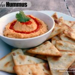 Sriracha Hummus ~ Recipe & a bit of the history of hummus from Sumptuous Spoonfuls