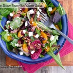 Cranberry Bacon Pecan Goat Cheese Salad ~ Sumptuous Spoonfuls #Salad #Recipe