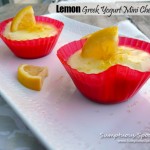 Lemon Greek Yogurt Mini Cheesecakes ~ Delightful mini-cheesecakes made healthy with Greek yogurt. #Glutenfree treats from Sumptuous Spoonfuls