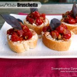 Pan Seared Winter Bruschetta with Goat Cheese ~ Sumptuous Spoonfuls #tasteofsummer #recipe