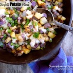 Purple Confetti Potato Hash ~ Sumptuous Spoonfuls #potato #recipe