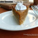 Simple Ceylon Cinnamon Pumpkin Pie ~ Sumptuous Spoonfuls #pumpkin #pie #recipe