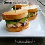 Maple Dijon Chicken Salad Sandwich ~ Sumptuous Spoonfuls #LowFat #Chicken #Sandwich # recipe