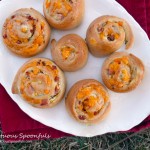 Ham, Cheese & Chive Cresent Pinwheels ~ Sumptuous Spoonfuls #portable #sandwich #recipe
