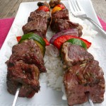 Honey Rosemary Steak Kabobs ~ Sumptuous Spoonfuls #grilled #steak #recipe