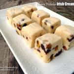 Cherry Pistachio Irish Cream Fudge ~ Sumptuous Spoonfuls #easy #white #fudge #recipe