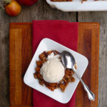 Maple Spice Apple Crisp ~ Sumptuous Spoonfuls #lowsugar #apple #crisp