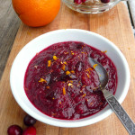 Microwave Maple Orange Spice Cranberry Sauce - cooks in 5 min! ~ Sumptuous Spoonfuls #quick #easy #cranberry #sauce #recipe #Thanksgiving