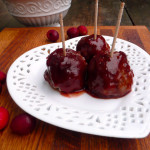 Cranberry Chipotle Meatballs ~ Sumptuous Spoonfuls #glutenfree #party #meatballs #recipe