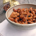 Honey Sriracha Sesame Cashews ~ Sumptuous Spoonfuls #spiced #nut #recipe
