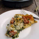 Spinach & Sausage Strata ~ Sumptuous Spoonfuls #easy #dinner #recipe