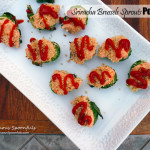 Sriracha Brussels Sprouts Poppers ~ Sumptuous Spoonfuls #healthy #hot #appetizer #recipe