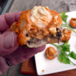 #Buffalo #Chicken & #BlueCheese Stuffed Mushrooms ~ Sumptuous Spoonfuls #easy #appetizer #recipe