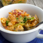 Lactose Free Bacon Broccoli Cheddar Macaroni & Cheese ~ Sumptuous Spoonfuls #lactosefree #healthy #mac&cheese #comfortfood #recipe