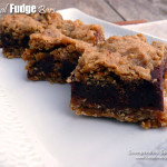 Oatmeal Fudge Bars ~ Sumptuous Spoonfuls #chocolate #oatmeal #decadent #dessert #recipe