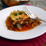 Un-Stuffed Cabbage Casserole ~ Sumptuous Spoonfuls #beefy #cabbageroll #casserole #recipe