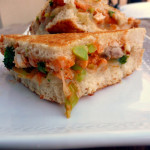 Buffalo Chicken & Broccoli Grilled Cheese Sandwich ~ Sumptuous Spoonfuls #quick #spicy #GrilledCheese #sandwich #recipe