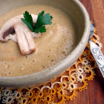 Creamy Mushroom Soup ~ Sumptuous Spoonfuls #easy #soup #recipe