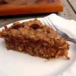 Peanut Butter Chocolate Baked Oatmeal ~ Sumptuous Spoonfuls #cookie #bakedoatmeal #breakfast #recipe