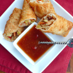 Shrimp, Chicken & Pork Egg Rolls ~ Sumptuous Spoonfuls #Asian #Eggroll #Recipe