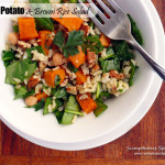 Sweet Potato & Brown Rice Salad ~ Sumptous Spoonfuls #hearty #vegetarian #salad #recipe