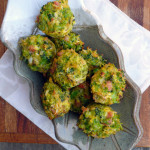 Ham & Cheddar Broccoli Tots ~ Sumptuous Spoonfuls #easy #cheesy #veggie #tots #recipe
