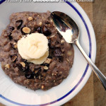 Protein Power Chocolate Banana Oatmeal ~ Sumptuous Spoonfuls #fast #breakfast #recipe