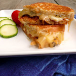 Mushroom Smoked Gouda Grilled Cheese Sandwich ~ Sumptuous Spoonfuls #easy #delicious #lunch #recipe
