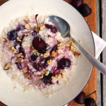 5-Minute Cherry Walnut Oatmeal ~ Sumptuous Spoonfuls #easy #cookatwork #breakfast #recipe