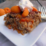 Apricot Date Nut Baked Oatmeal ~ Sumptuous Spoonfuls #healthy #apricot #breakfast #recipe