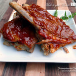 Melt In Your Mouth Baked BBQ Ribs ~ Sumptuous Spoonfuls #easy #pork #ribs #recipe