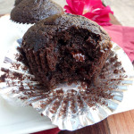 Triple Chocolate Zucchini Muffins ~ Sumptuous Spoonfuls #decadent #wholewheat #darkchocolate #muffins #zucchini