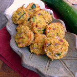 Bacon Cheddar Zucchini Tots ~ Sumptuous Spoonfuls #zucchini #sidedish #appetizer #snack #recipe