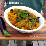 Potato & Eggplant Curry ~ Sumptuous Spoonfuls #vegetarian #curry #recipe