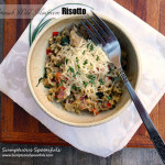 Bacon Spinach Wild Mushroom Risotto ~ Sumptuous Spoonfuls #Italian #risotto #recipe