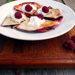 Raspberry Chocolate Dessert Quesadilla ~ Sumptuous Spoonfuls #Choctoberfest #easy #raspberry #chocolate #dessert #recipe