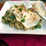 Spinach & Mushroom Breakfast Quinoa ~ Sumptuous Spoonfuls #cheesy #breakfast #quinoa #recipe