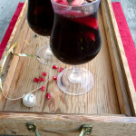 Holiday Apple Pomegranate Sangria ~ Sumptuous Spoonfuls #holiday #cocktail #wine #recipe
