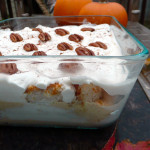 Pumpkin Maple Amaretto Trifle ~ Sumptuous Spoonfuls #easy #pumpkin #dessert #recipe