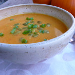 Coconut Curry Carrot & Pumpkin Soup ~ Sumptuous Spoonfuls #curried #carrot #pumpkin #soup #recipe
