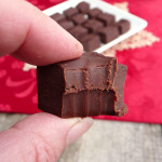 Dark Chocolate Red Wine Fudge ~ Sumptuous Spoonfuls #easy #chocolate #wine #fudge #recipe