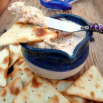Smoked Salmon Sundried Tomato Spread ~ Sumptuous Spoonfuls #seafood #cheese #appetizer #recipe